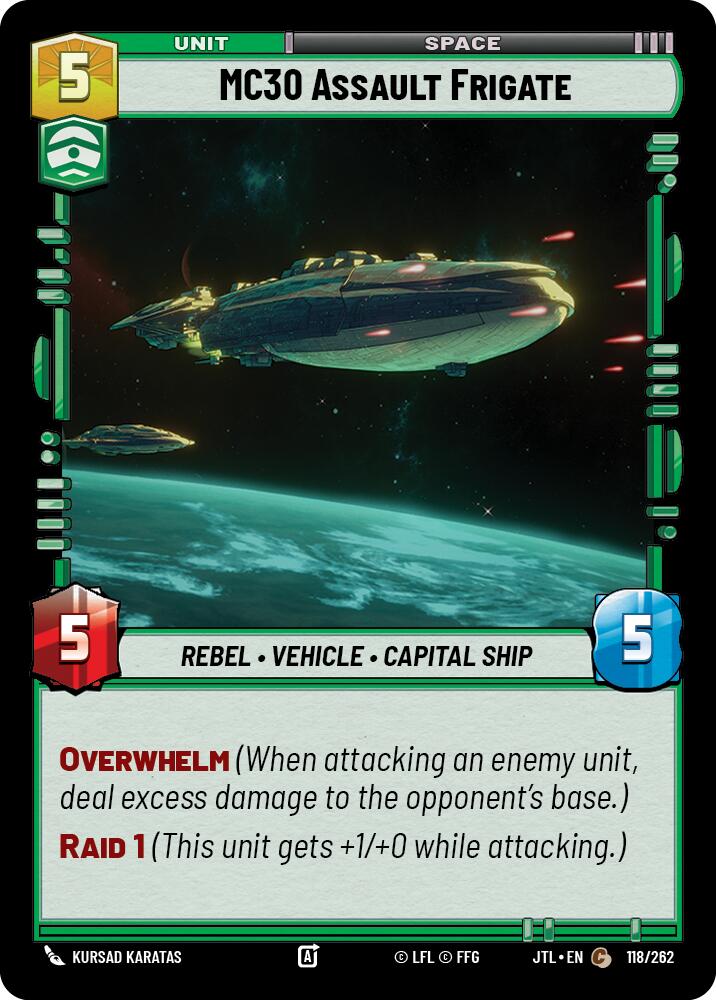 MC30 Assault Frigate (118/262) (118/262) [Jump to Lightspeed] | Deep Dive Games St. Marys