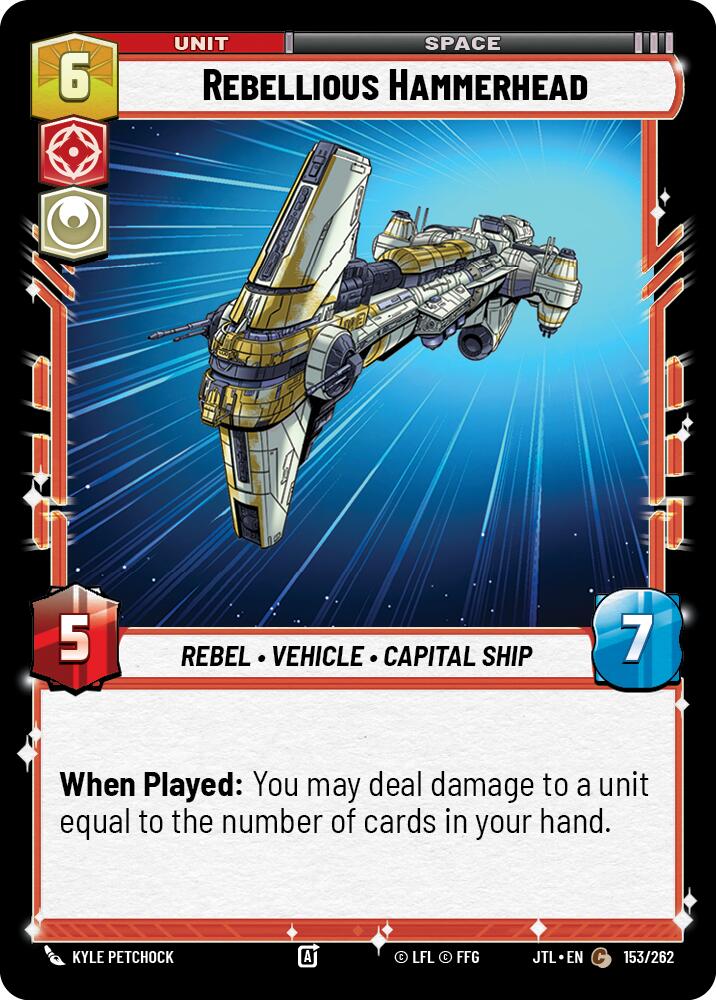 Rebellious Hammerhead (153/262) (153/262) [Jump to Lightspeed] | Deep Dive Games St. Marys