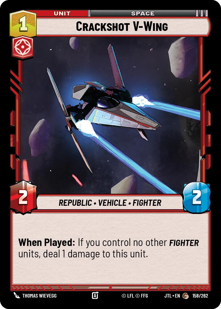 Crackshot V-Wing (158/262) (158/262) [Jump to Lightspeed] | Deep Dive Games St. Marys