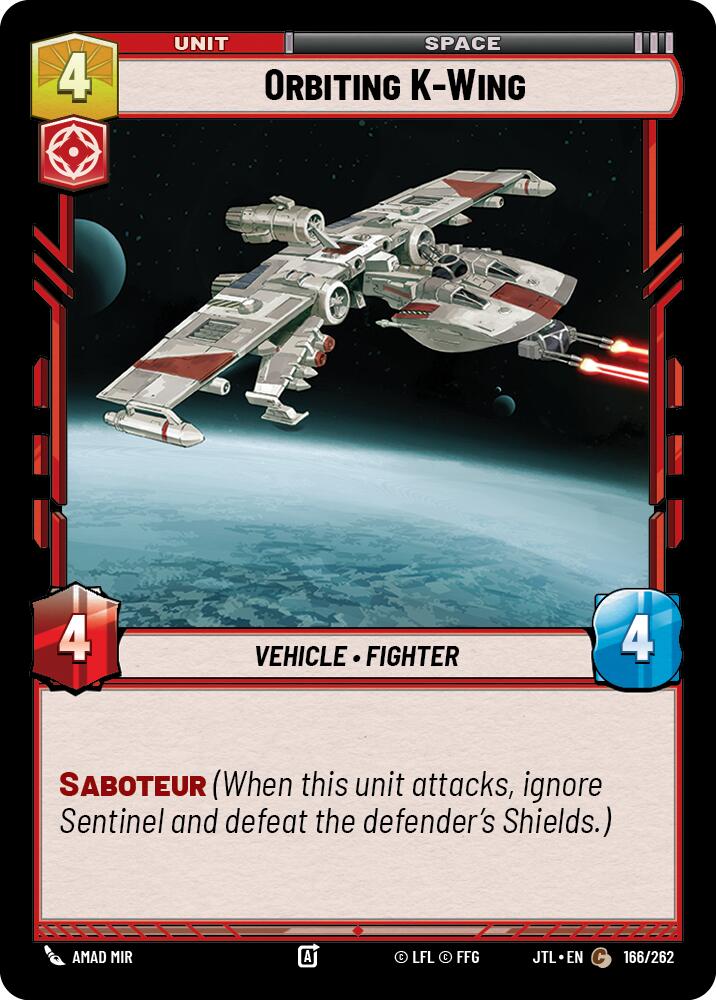 Orbiting K-Wing (166/262) (166/262) [Jump to Lightspeed] | Deep Dive Games St. Marys