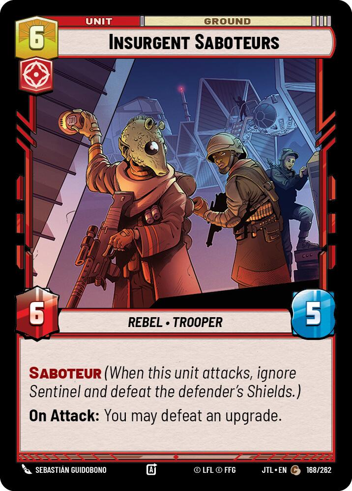 Insurgent Saboteurs (168/262) (168/262) [Jump to Lightspeed] | Deep Dive Games St. Marys