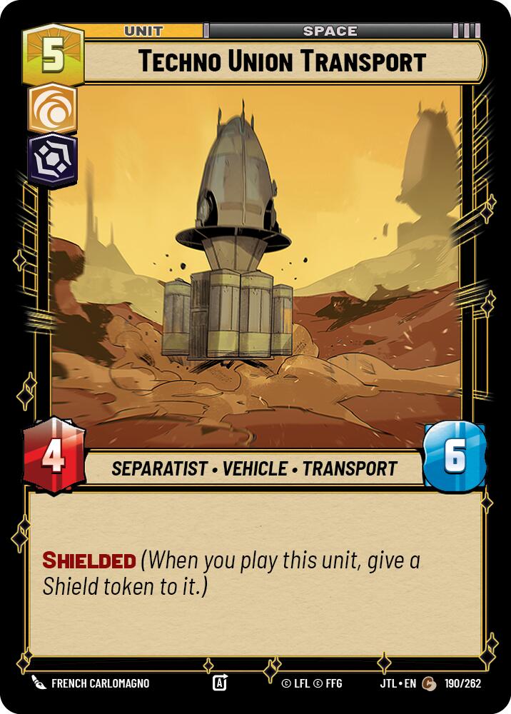 Techno Union Transport (190/262) (190/262) [Jump to Lightspeed] | Deep Dive Games St. Marys