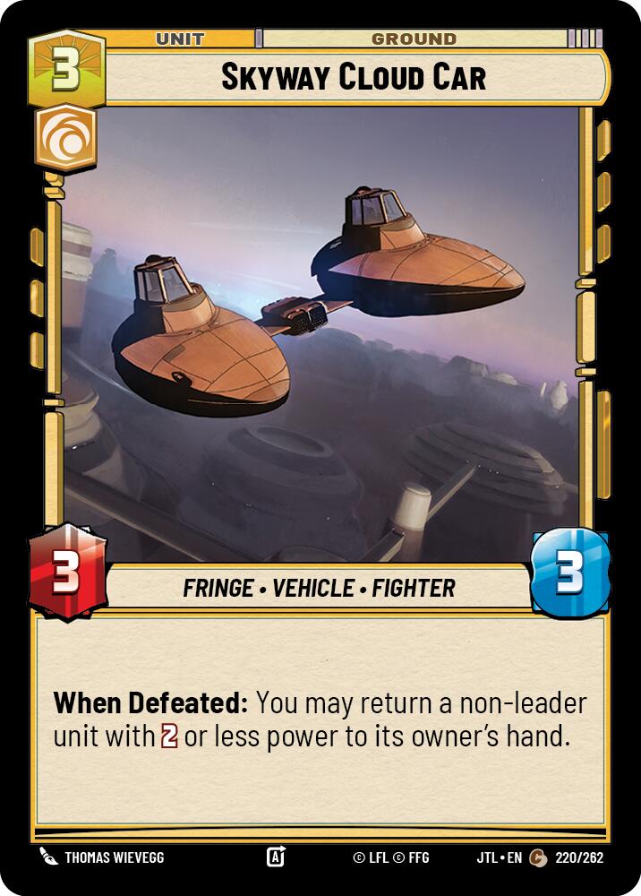 Skyway Cloud Car (220/262) (220/262) [Jump to Lightspeed] | Deep Dive Games St. Marys