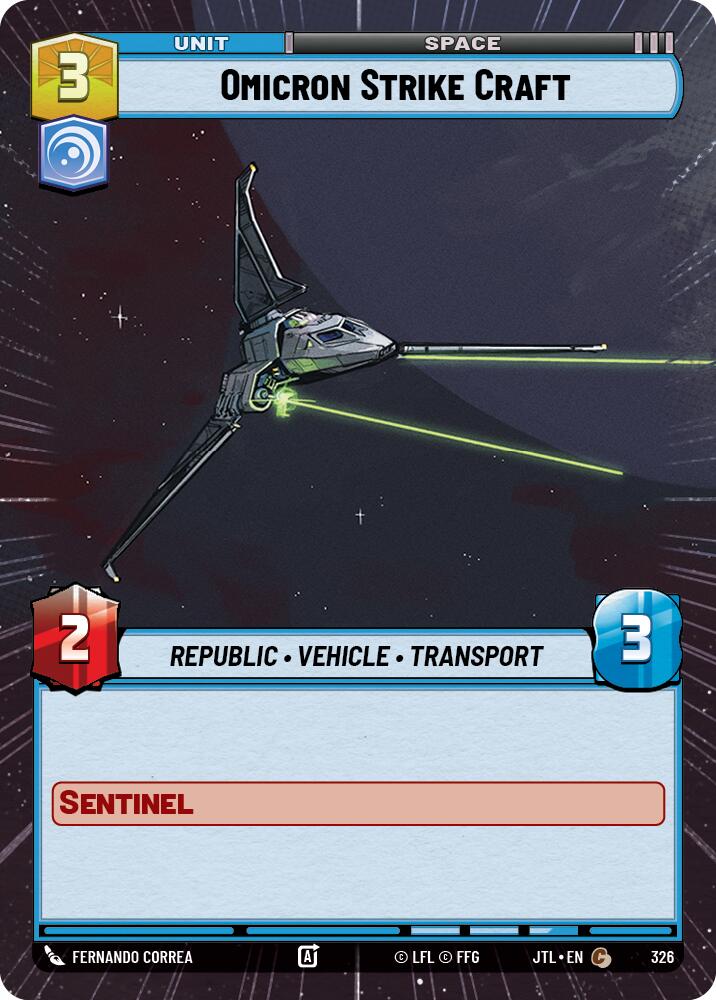 Omicron Strike Craft (326) (Hyperspace) (326) [Jump to Lightspeed] | Deep Dive Games St. Marys