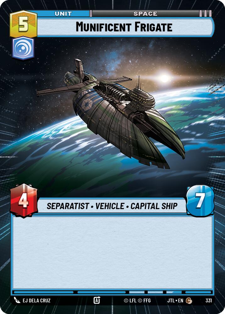 Munificent Frigate (331) (Hyperspace) (331) [Jump to Lightspeed] | Deep Dive Games St. Marys