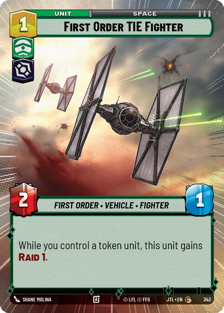 First Order TIE Fighter (343) (Hyperspace) (343) [Jump to Lightspeed] | Deep Dive Games St. Marys