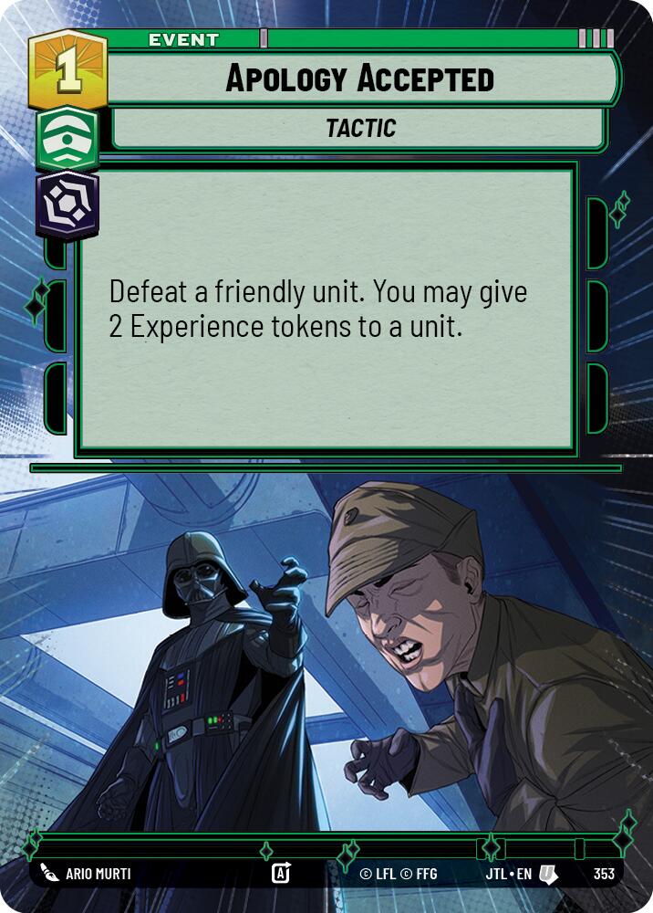 Apology Accepted (353) (Hyperspace) (353) [Jump to Lightspeed] | Deep Dive Games St. Marys