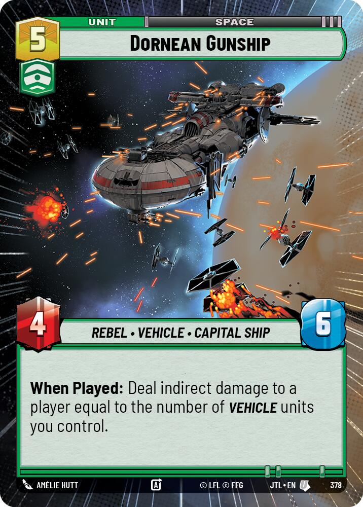 Dornean Gunship (378) (Hyperspace) (378) [Jump to Lightspeed] | Deep Dive Games St. Marys