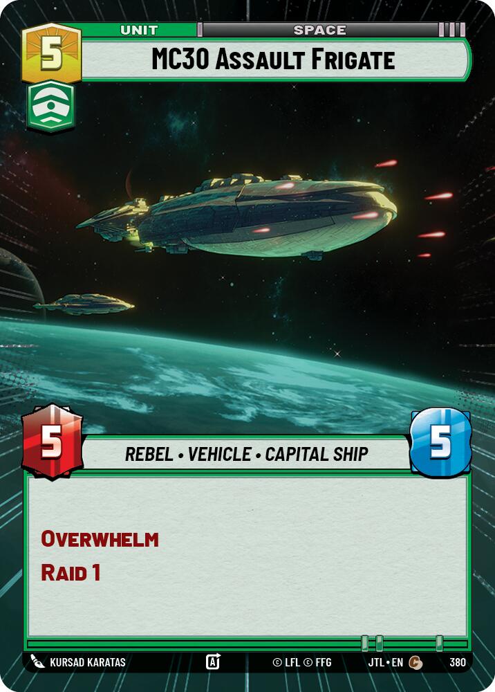 MC30 Assault Frigate (380) (Hyperspace) (380) [Jump to Lightspeed] | Deep Dive Games St. Marys