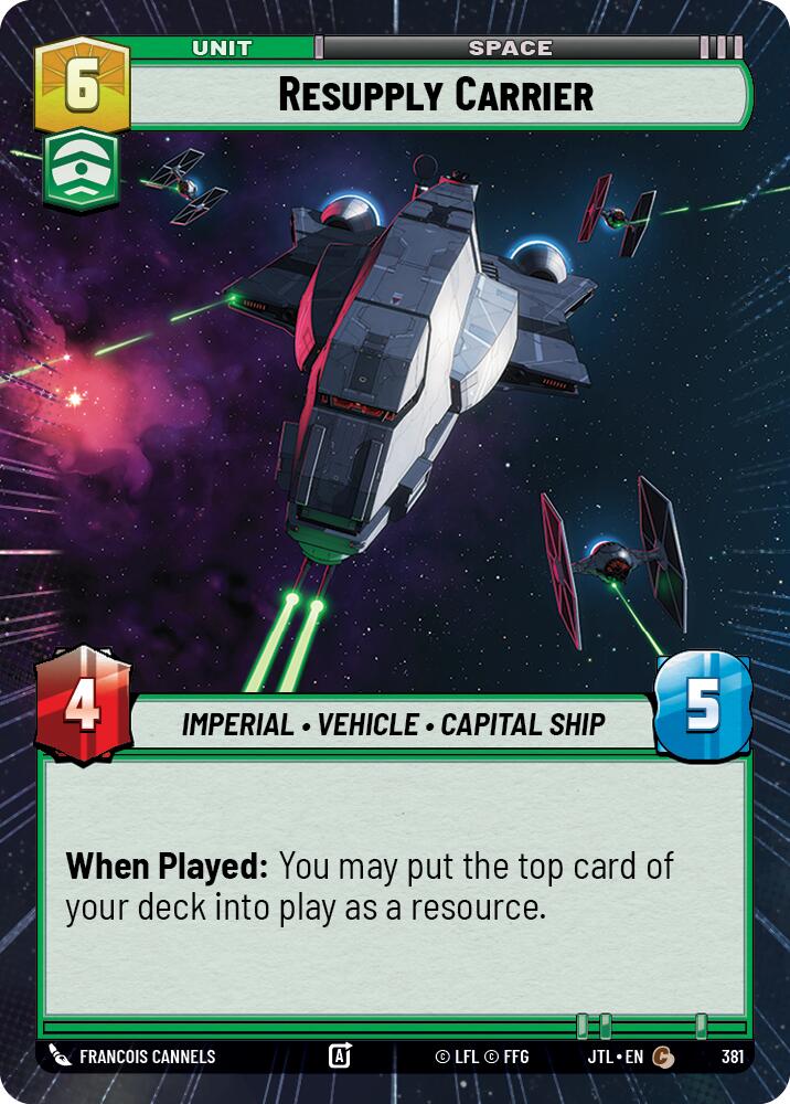 Resupply Carrier (381) (Hyperspace) (381) [Jump to Lightspeed] | Deep Dive Games St. Marys