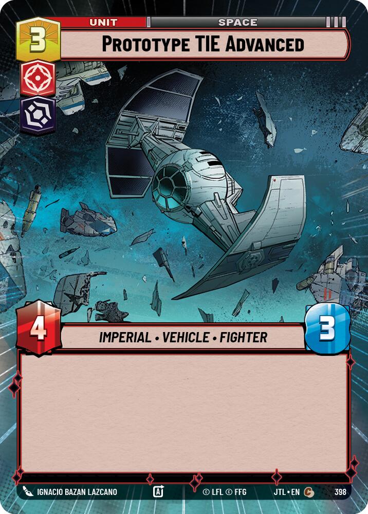 Prototype TIE Advanced (398) (Hyperspace) (398) [Jump to Lightspeed] | Deep Dive Games St. Marys