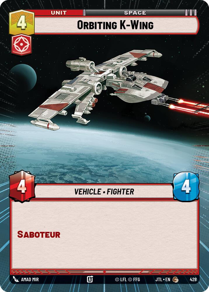 Orbiting K-Wing (428) (Hyperspace) (428) [Jump to Lightspeed] | Deep Dive Games St. Marys