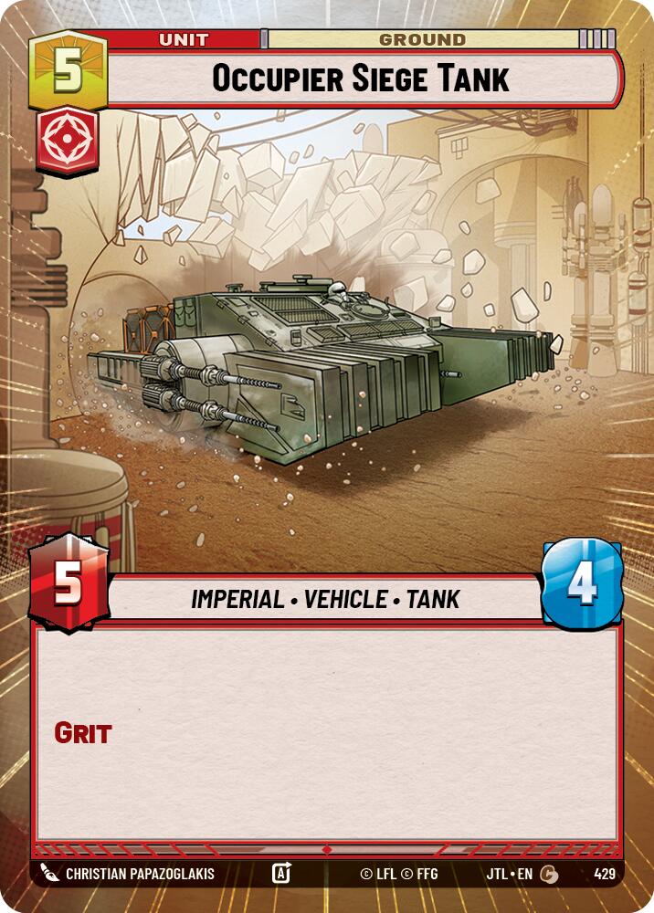 Occupier Siege Tank (429) (Hyperspace) (429) [Jump to Lightspeed] | Deep Dive Games St. Marys