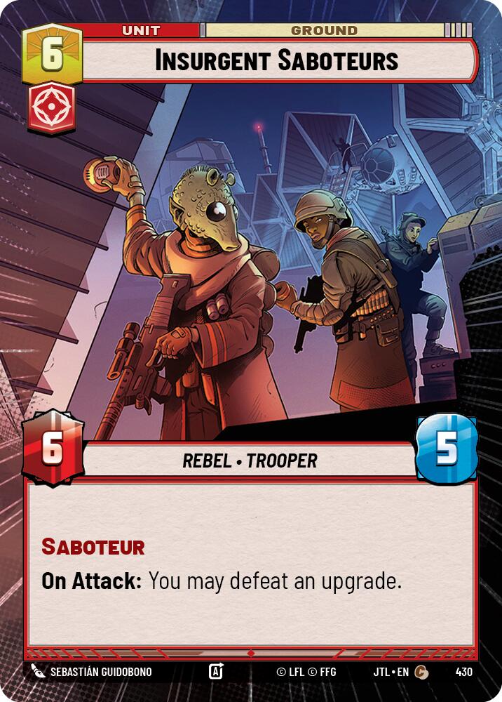 Insurgent Saboteurs (430) (Hyperspace) (430) [Jump to Lightspeed] | Deep Dive Games St. Marys