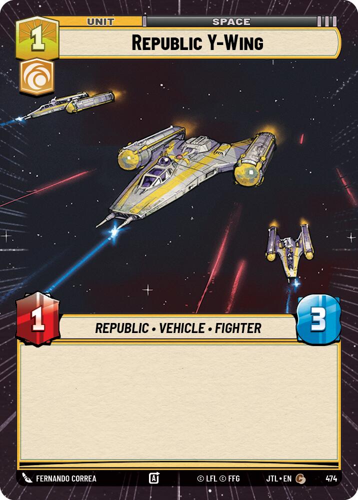 Republic Y-Wing (474) (Hyperspace) (474) [Jump to Lightspeed] | Deep Dive Games St. Marys