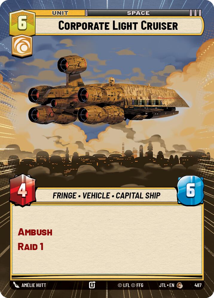 Corporate Light Cruiser (487) (Hyperspace) (487) [Jump to Lightspeed] | Deep Dive Games St. Marys