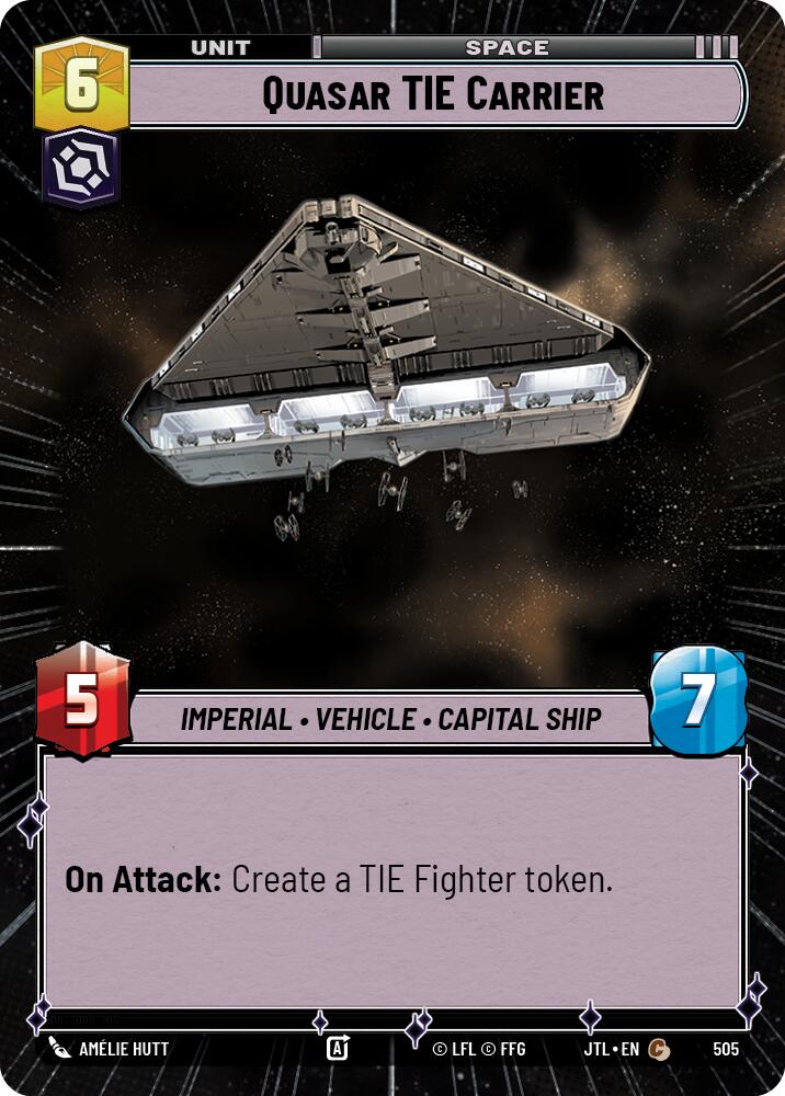 Quasar TIE Carrier (505) (Hyperspace) (505) [Jump to Lightspeed] | Deep Dive Games St. Marys