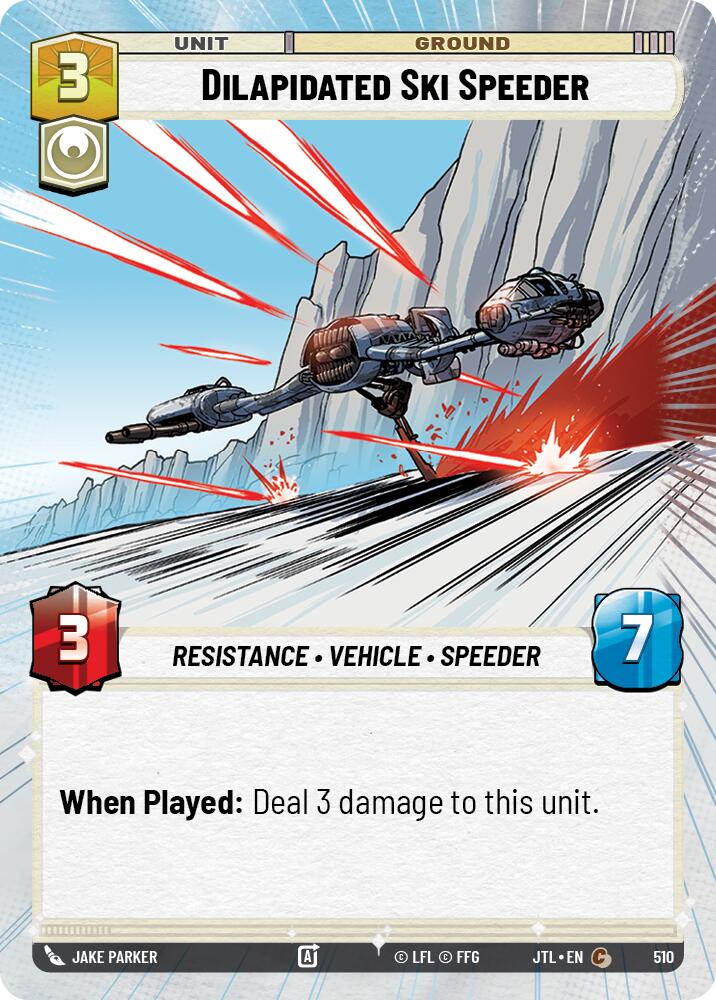 Dilapidated Ski Speeder (510) (Hyperspace) (510) [Jump to Lightspeed] | Deep Dive Games St. Marys