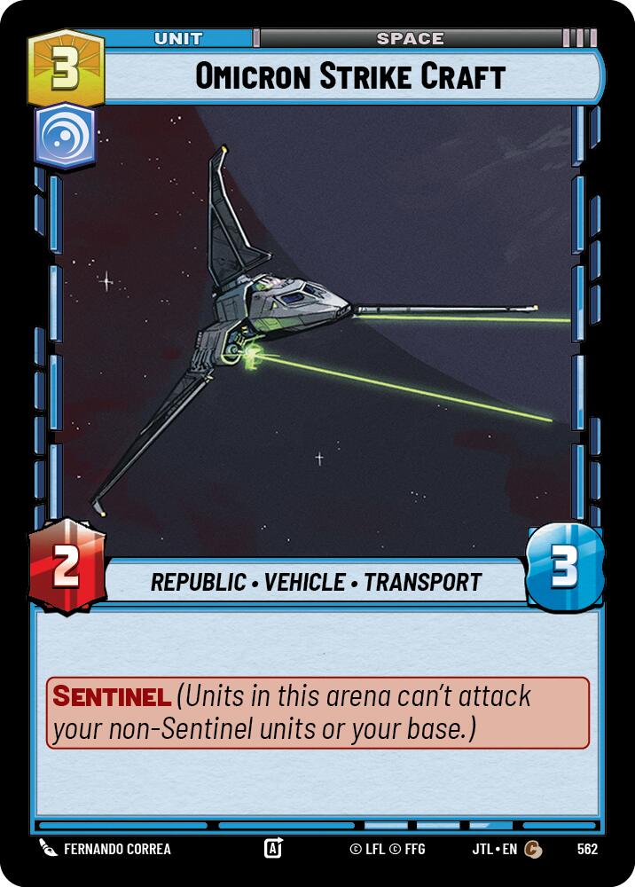 Omicron Strike Craft (562) (562) [Jump to Lightspeed] | Deep Dive Games St. Marys