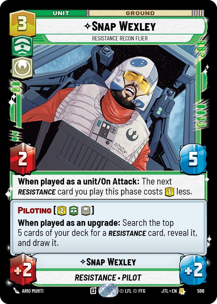 Snap Wexley - Resistance Recon Flier (596) (596) [Jump to Lightspeed] | Deep Dive Games St. Marys