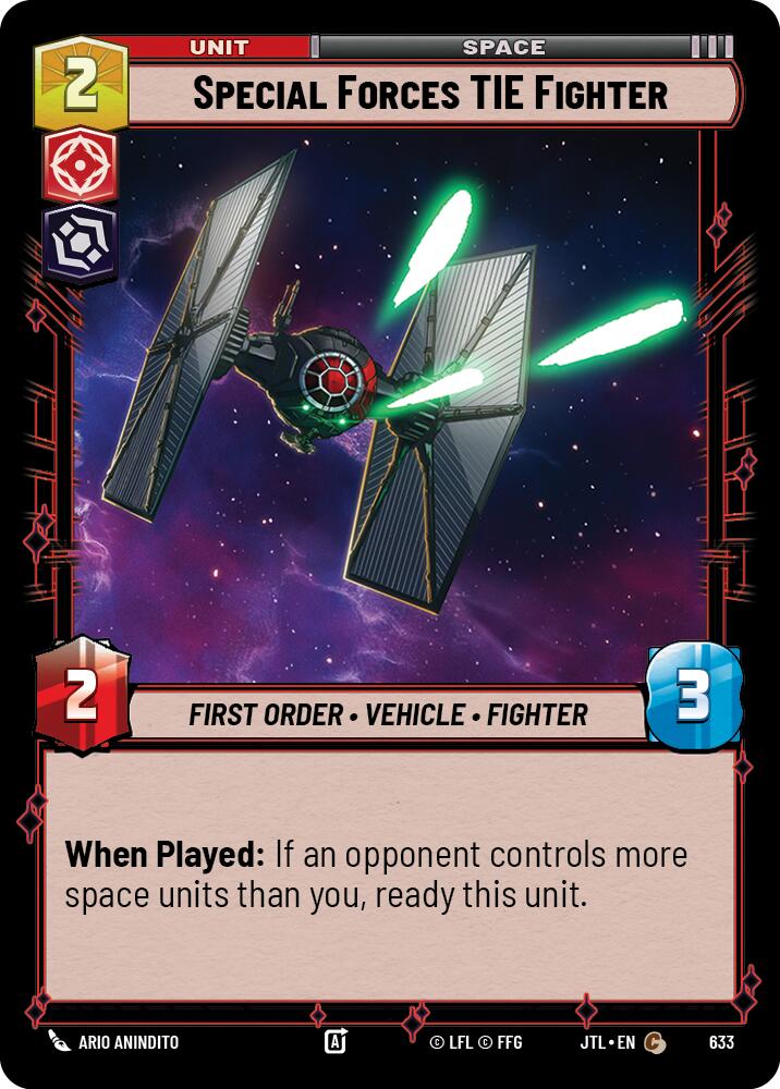 Special Forces TIE Fighter (633) (633) [Jump to Lightspeed] | Deep Dive Games St. Marys