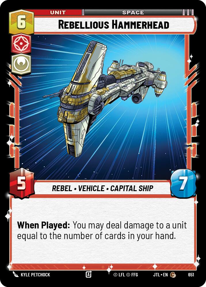 Rebellious Hammerhead (651) (651) [Jump to Lightspeed] | Deep Dive Games St. Marys