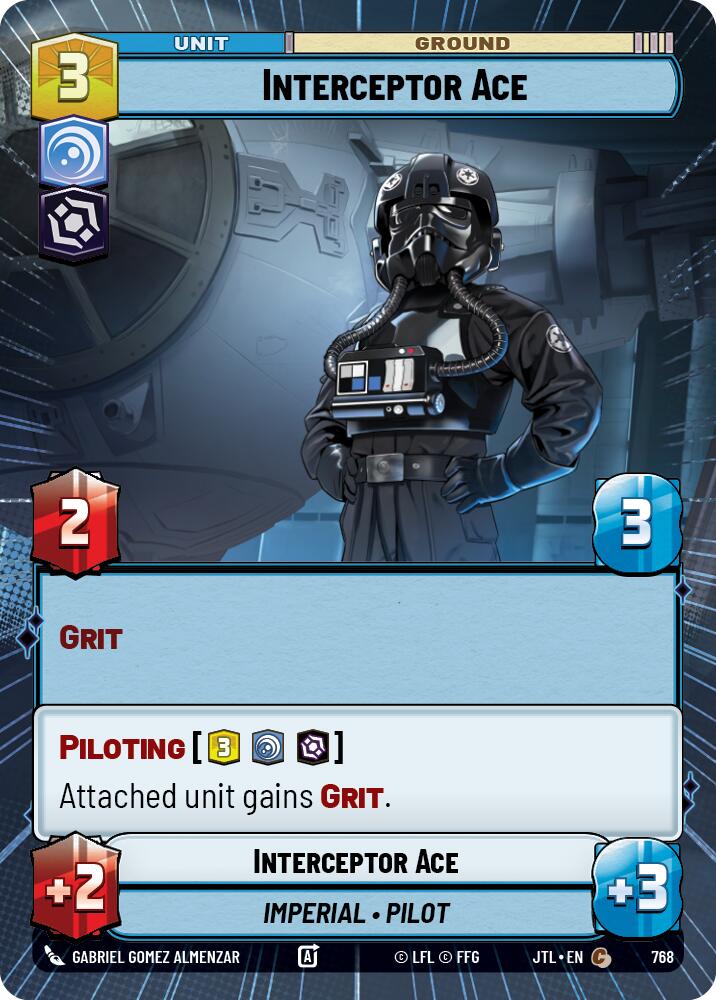 Interceptor Ace (768) (Hyperspace Foil) (768) [Jump to Lightspeed] | Deep Dive Games St. Marys