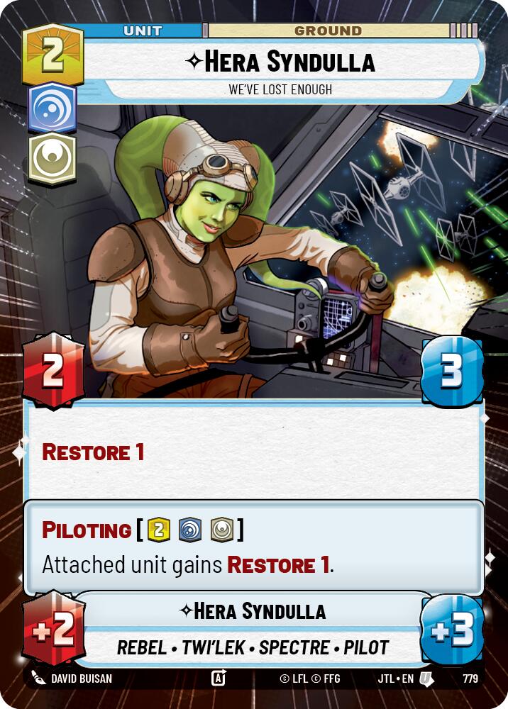 Hera Syndulla - We've Lost Enough (779) (Hyperspace Foil) (779) [Jump to Lightspeed] | Deep Dive Games St. Marys