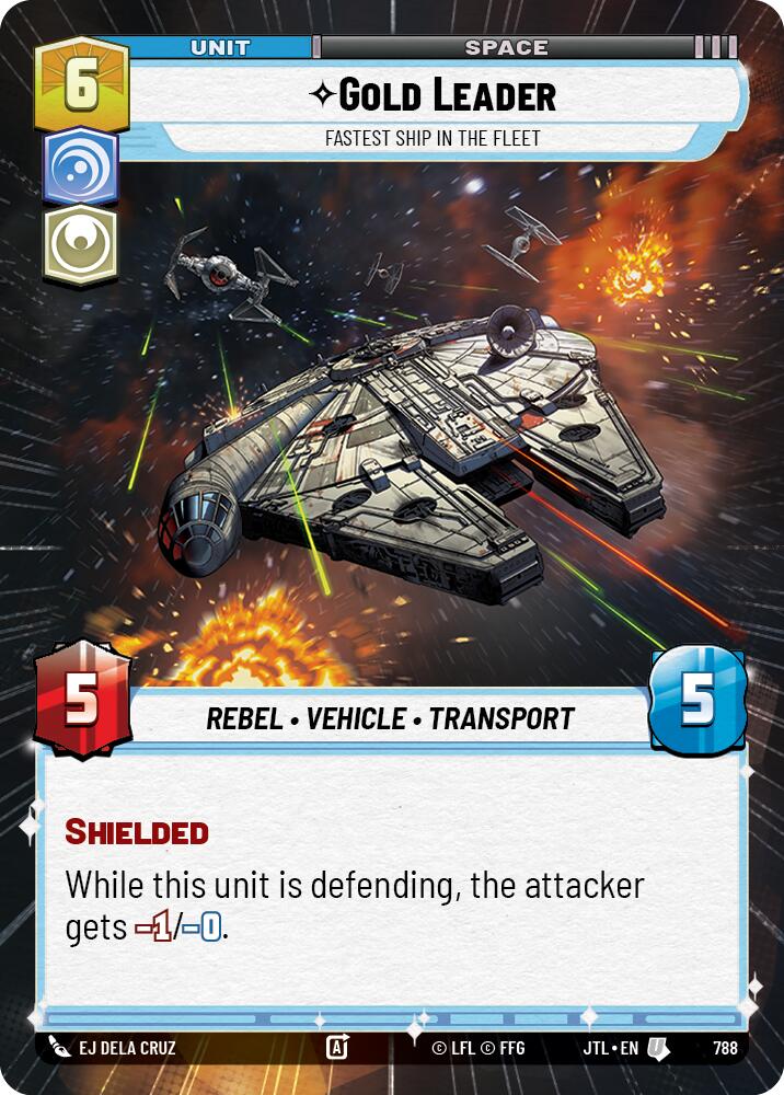 Gold Leader - Fastest Ship in the Fleet (788) (Hyperspace Foil) (788) [Jump to Lightspeed] | Deep Dive Games St. Marys