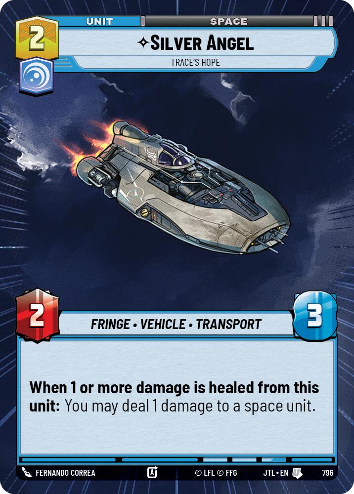 Silver Angel - Trace's Hope (796) (Hyperspace Foil) (796) [Jump to Lightspeed] | Deep Dive Games St. Marys