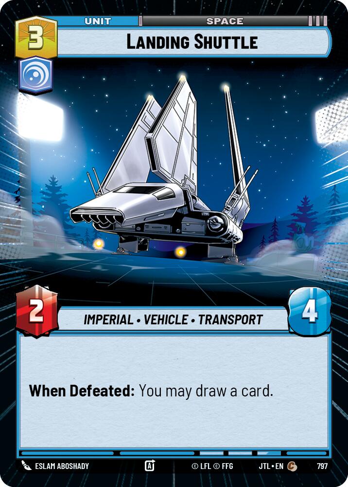 Landing Shuttle (797) (Hyperspace Foil) (797) [Jump to Lightspeed] | Deep Dive Games St. Marys