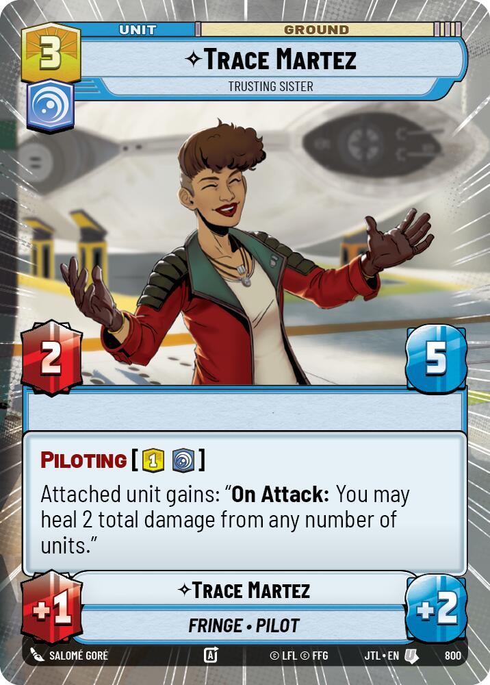 Trace Martez - Trusting Sister (800) (Hyperspace Foil) (800) [Jump to Lightspeed] | Deep Dive Games St. Marys