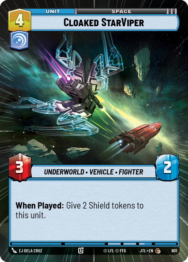 Cloaked StarViper (801) (Hyperspace Foil) (801) [Jump to Lightspeed] | Deep Dive Games St. Marys