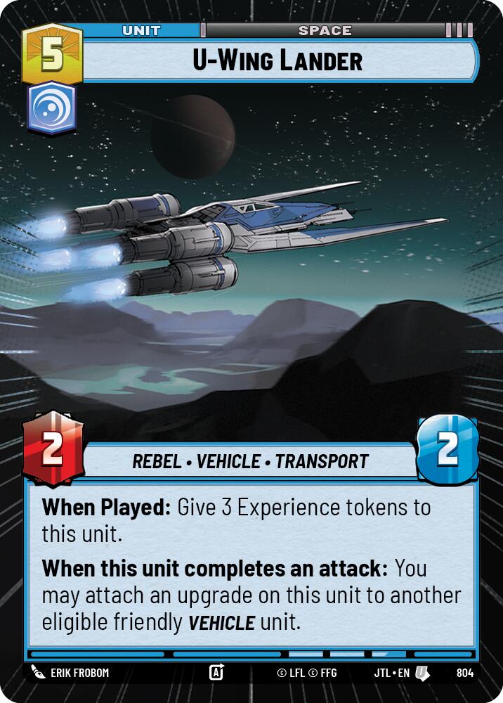 U-Wing Lander (804) (Hyperspace Foil) (804) [Jump to Lightspeed] | Deep Dive Games St. Marys