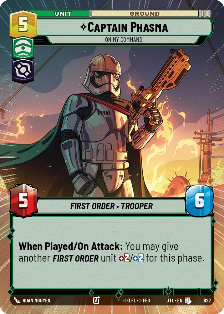 Captain Phasma - On My Command (822) (Hyperspace Foil) (822) [Jump to Lightspeed] | Deep Dive Games St. Marys