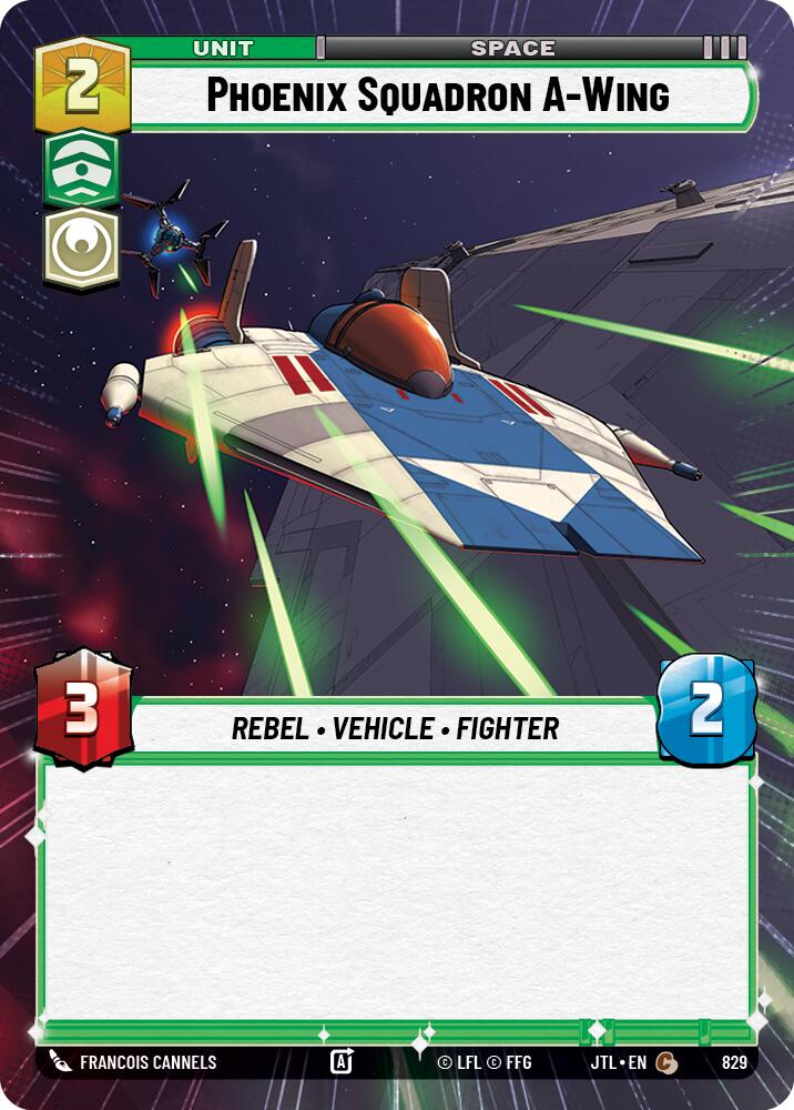 Phoenix Squadron A-Wing (829) (Hyperspace Foil) (829) [Jump to Lightspeed] | Deep Dive Games St. Marys