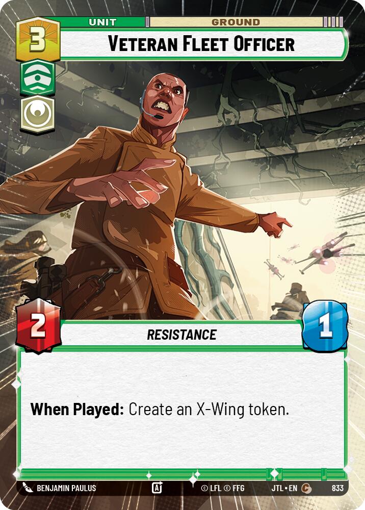 Veteran Fleet Officer (833) (Hyperspace Foil) (833) [Jump to Lightspeed] | Deep Dive Games St. Marys