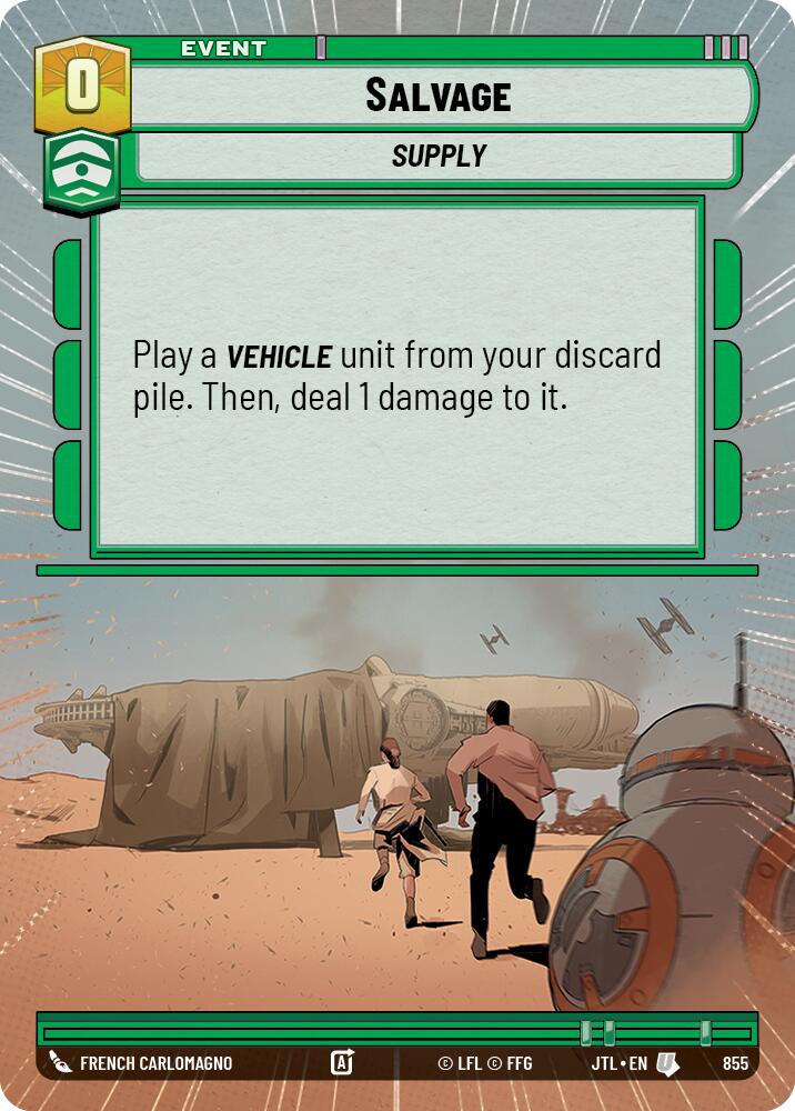 Salvage (855) (Hyperspace Foil) (855) [Jump to Lightspeed] | Deep Dive Games St. Marys