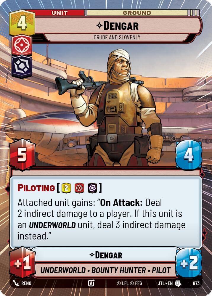 Dengar - Crude and Slovenly (873) (Hyperspace Foil) (873) [Jump to Lightspeed] | Deep Dive Games St. Marys