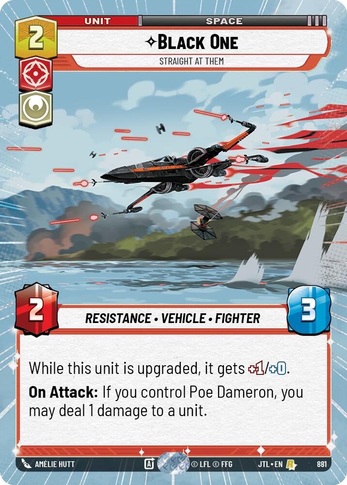 Black One - Straight At Them (881) (Hyperspace Foil) (881) [Jump to Lightspeed] | Deep Dive Games St. Marys