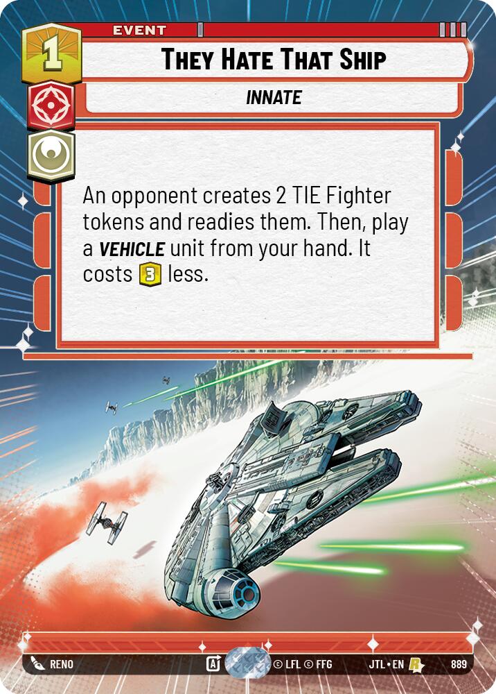 They Hate That Ship (889) (Hyperspace Foil) (889) [Jump to Lightspeed] | Deep Dive Games St. Marys