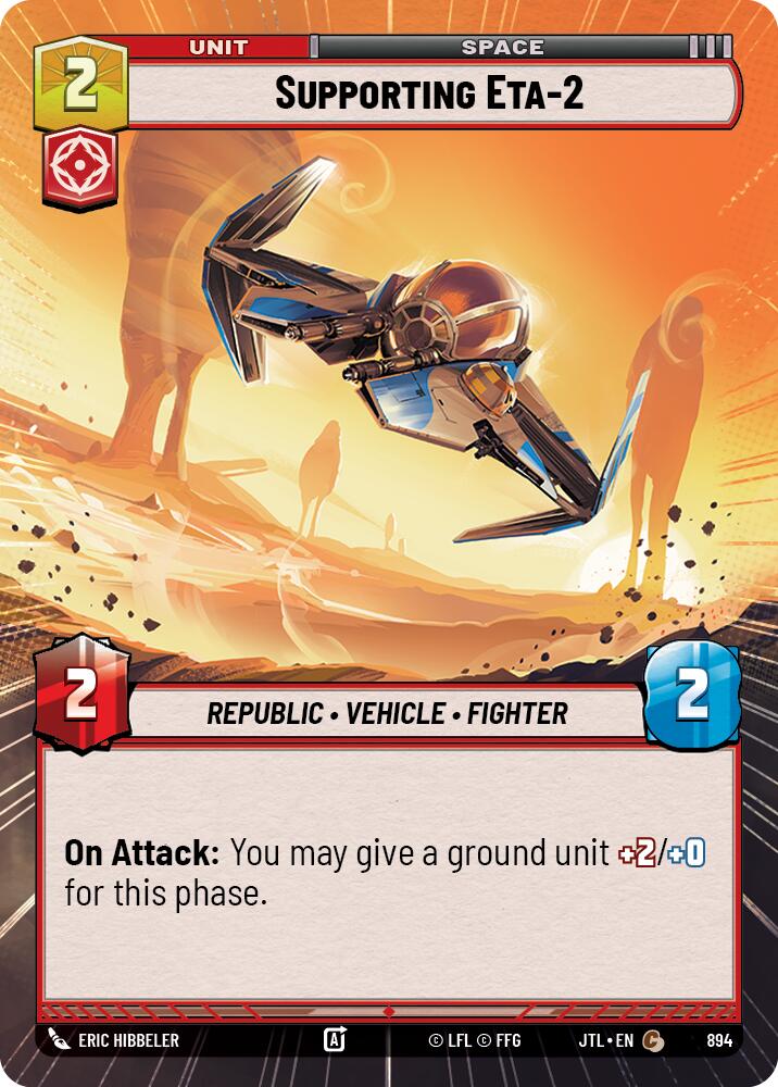 Supporting Eta-2 (894) (Hyperspace Foil) (894) [Jump to Lightspeed] | Deep Dive Games St. Marys