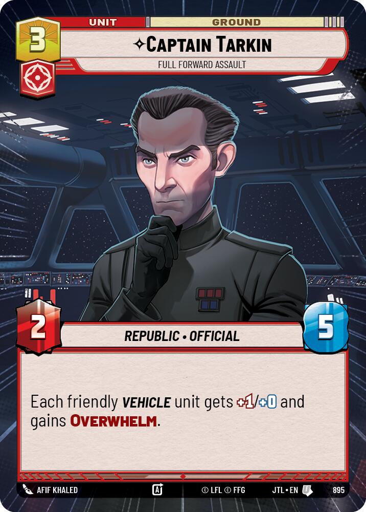 Captain Tarkin - Full Forward Assault (895) (Hyperspace Foil) (895) [Jump to Lightspeed] | Deep Dive Games St. Marys