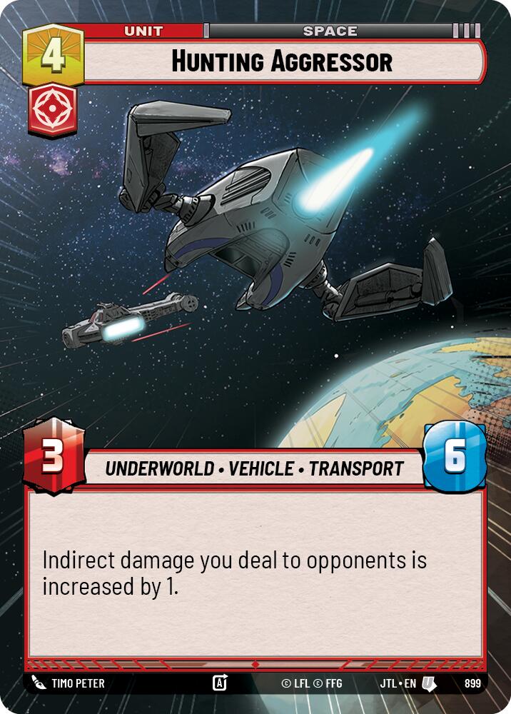 Hunting Aggressor (899) (Hyperspace Foil) (899) [Jump to Lightspeed] | Deep Dive Games St. Marys