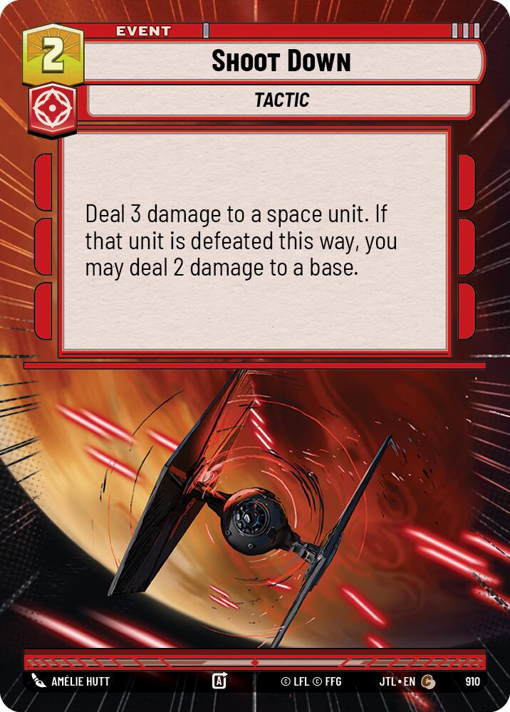 Shoot Down (910) (Hyperspace Foil) (910) [Jump to Lightspeed] | Deep Dive Games St. Marys
