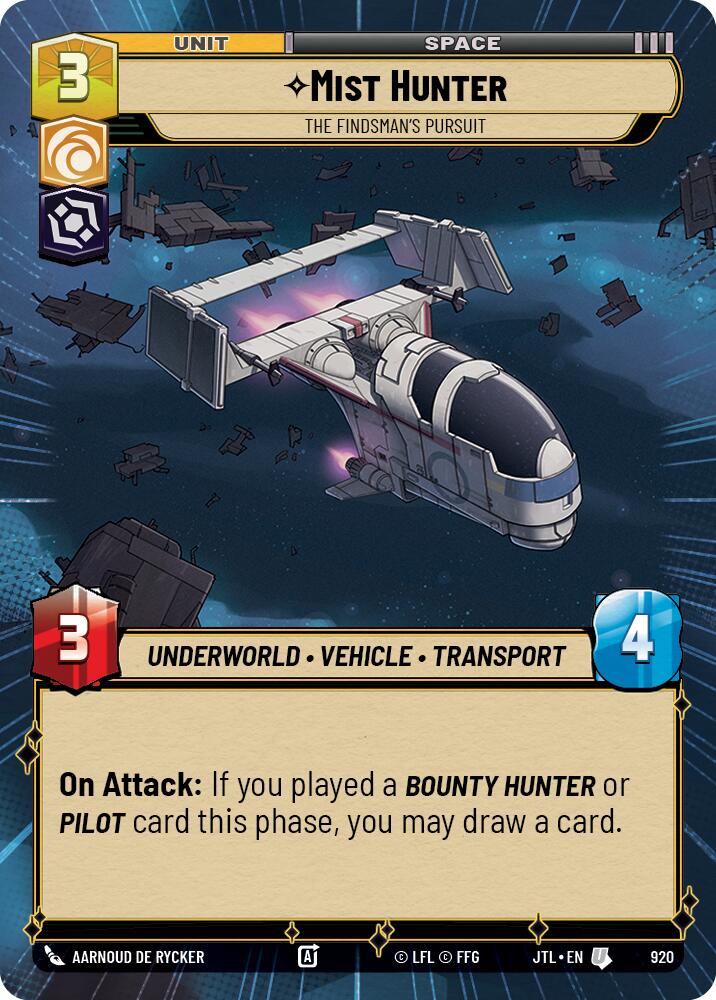 Mist Hunter - The Findsman's Pursuit (920) (Hyperspace Foil) (920) [Jump to Lightspeed] | Deep Dive Games St. Marys