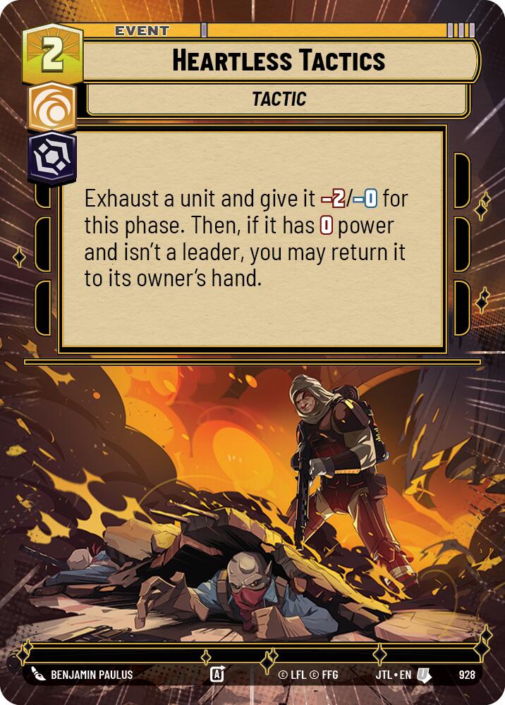 Heartless Tactics (928) (Hyperspace Foil) (928) [Jump to Lightspeed] | Deep Dive Games St. Marys