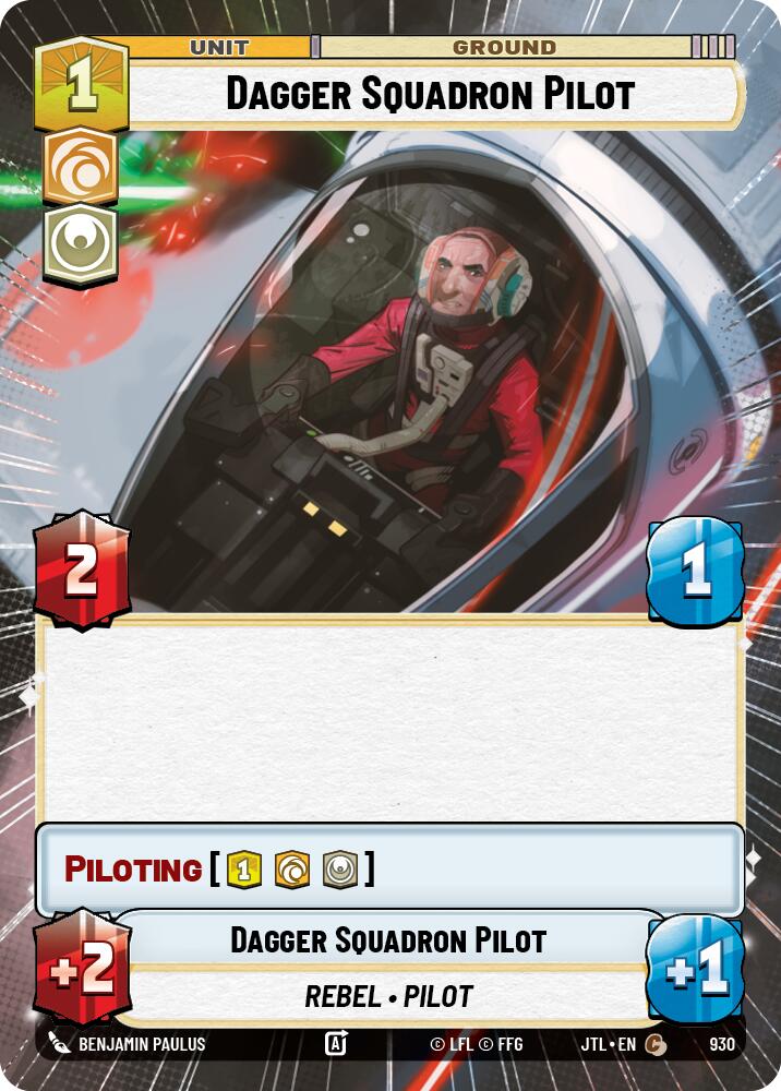Dagger Squadron Pilot (930) (Hyperspace Foil) (930) [Jump to Lightspeed] | Deep Dive Games St. Marys