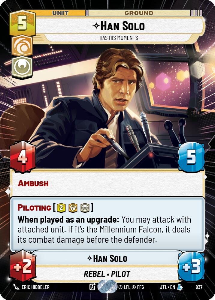 Han Solo - Has His Moments (937) (Hyperspace Foil) (937) [Jump to Lightspeed] | Deep Dive Games St. Marys