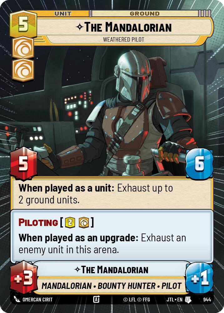 The Mandalorian - Weathered Pilot (944) (Hyperspace Foil) (944) [Jump to Lightspeed] | Deep Dive Games St. Marys